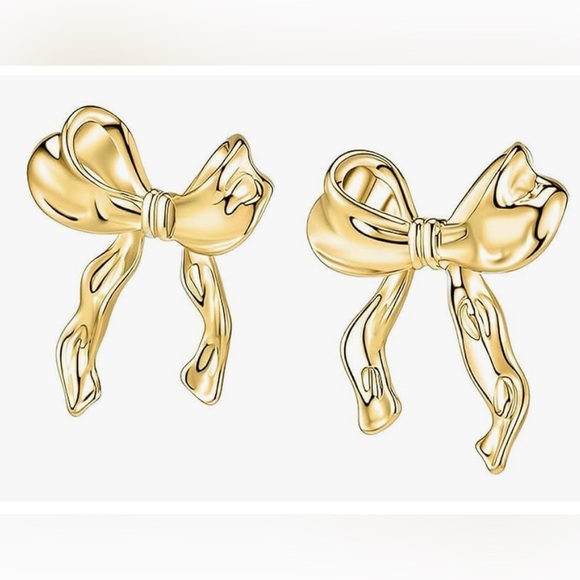 Luxurious bow earrings - Picture 3 of 3